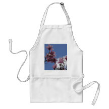 DELICATE PINK MAGNOLIAS IN SPRING BLOOM APRON