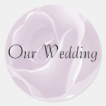 Delicate Rose Fresh Floral Wedding Stickers