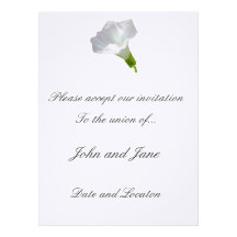 Delicate White Wildflower Announcements