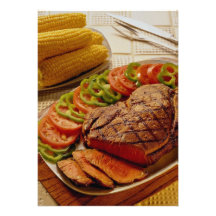Delicious Beef roast with corn Personalized Invitations