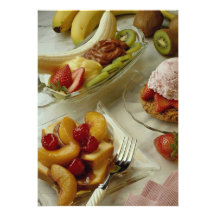 Delicious Berry desserts Custom Invites