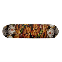 Delicious Holiday cookies and breads Skate Board