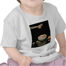 Delicious prawns with chopsticks for food lovers tee shirt