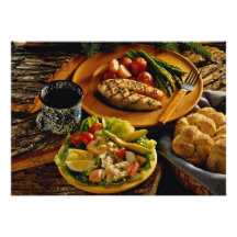 Delicious Salmon dinner Personalised Announcement