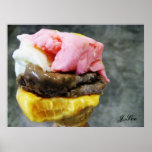 Delicious Turkish Ice Cream Food Poster