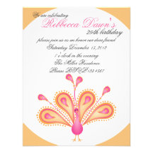Delightfully Feathered! Custom Announcements