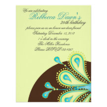 Delightfully Feathered! Personalized Invitation
