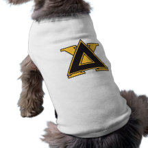 Delta Chi Badge Gold Dog T-shirt