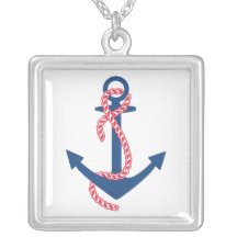 Delta Gamma Anchor Custom Necklace