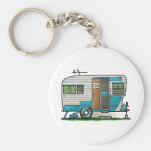 Deluxe Camper Trailer Keychain