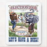 Dem Donkey vs GOP Elephant Mousepad