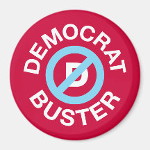 Democrat Buster Fridge Magnets
