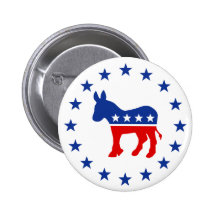 Democrat Donkey Button