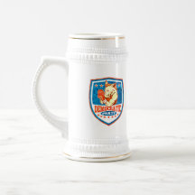 Democrat Donkey Mascot Boxer Shield Mugs