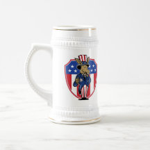 Democrat Donkey Mascot Thumbs Up Flag Coffee Mug