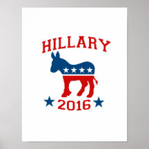 DEMOCRAT HILLARY 2016.png Posters