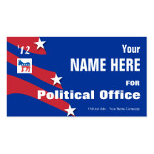Democrat - Political Election Campaign Business Card Template
