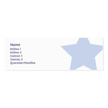 Democrat - Skinny Business Card Template