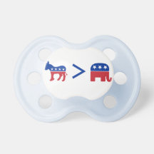 Democrats Greater Than Republicans Infant Pacifier