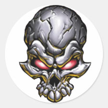 Demon of Night Round Sticker