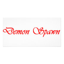 DEMON SPAWN PHOTO GREETING CARD