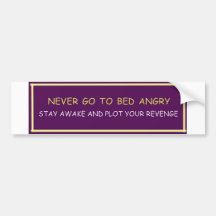 Demotivational funny bumper sticker NEVER GO TO..