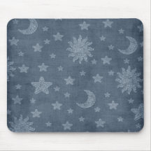 Denim Celestial Mouse Pad