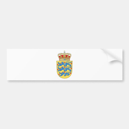 denmark emblem bumper stickers