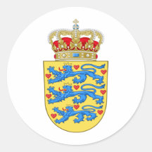 denmark emblem stickers