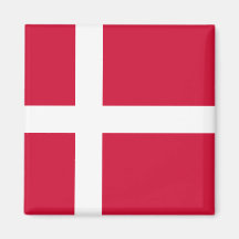 Denmark Flag DK Fridge Magnet