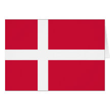 Denmark Flag DK Greeting Cards