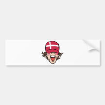 Denmark Sports Fan Bumper Stickers