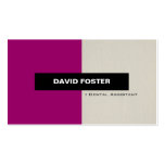 Dental Assistant - Simple Elegant Stylish Business Card Templates
