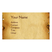 DENTAL CLINIC ,DENTIST , Antique Parchment Business Card