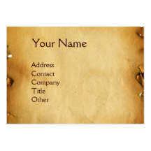 DENTAL CLINIC ,DENTIST MONOGRAM ,Antique Parchment Business Card Templates