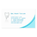 Dental Molar Business Card Blue curve