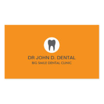 Dentist, dental grey business card with tooth logo