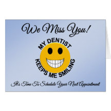 Dentist / Dental Patient Appointment Reminder Card