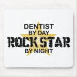 Dentist Rock Star by Night Mousemat