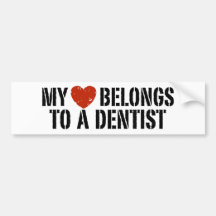 Dentist Sticker Bumper Stickers