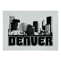 Denver Skyline Custom Invite