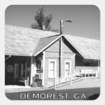 DEPOT - Demorest, Georgia Square Sticker