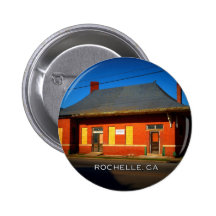 DEPOT - Rochelle, Georgia Pinback Buttons