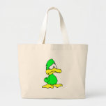 depressed green duck tote bag