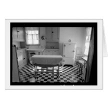 Depression-Era Farm Kitchen Greeting Card