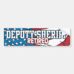 Deputy Sheriff Retired Bumper Sticker