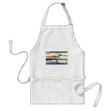 Descending Geese, Katata by Ando Hiroshige Aprons