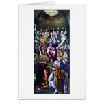 Descent Of The Holy Spirit By El Greco Card