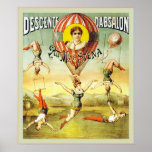 Descente d'Absalon ~ Vintage Circus Posters
