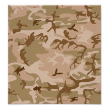 Desert Camo - Brown Camouflage Photo Print